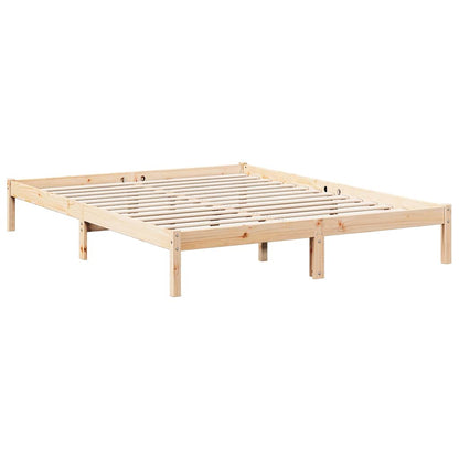 Extra Long Bed Frame without Mattress 140x220cm Solid Wood Pine