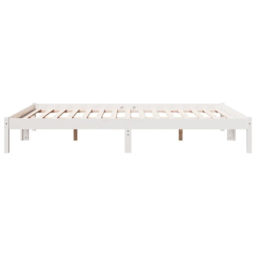 Extra Long Bed Frame without Mattress White 140x220 cm