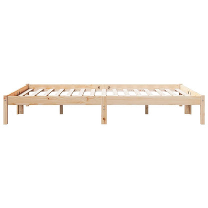 Extra Long Bed Frame without Mattress 160x220cm Solid Wood Pine