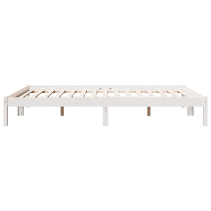 Extra Long Bed Frame without Mattress White 160x220 cm