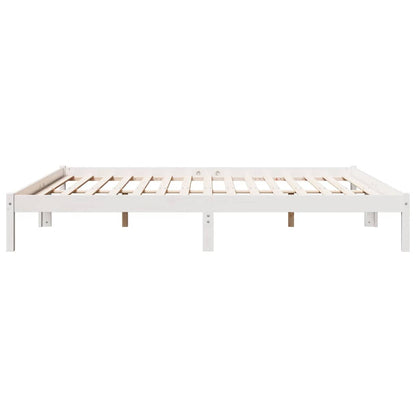 Extra Long Bed Frame without Mattress White 180x220 cm