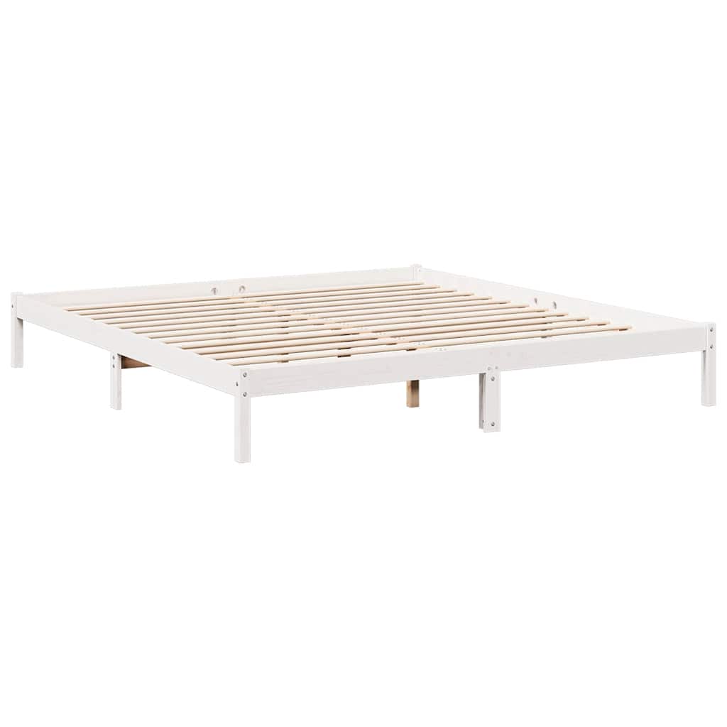 Extra Long Bed Frame without Mattress White 200x220 cm