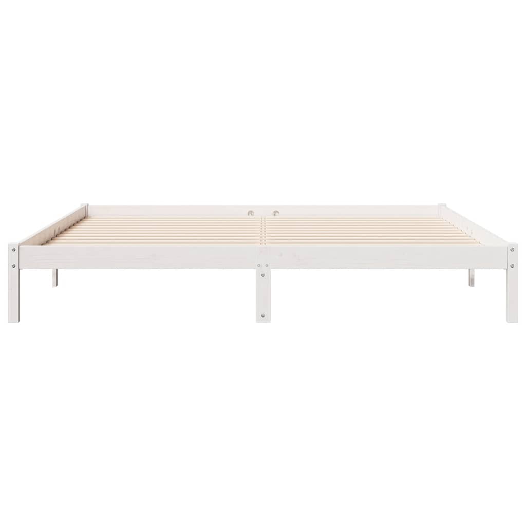 Extra Long Bed Frame without Mattress White 200x220 cm