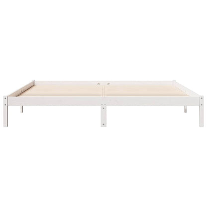 Extra Long Bed Frame without Mattress White 200x220 cm