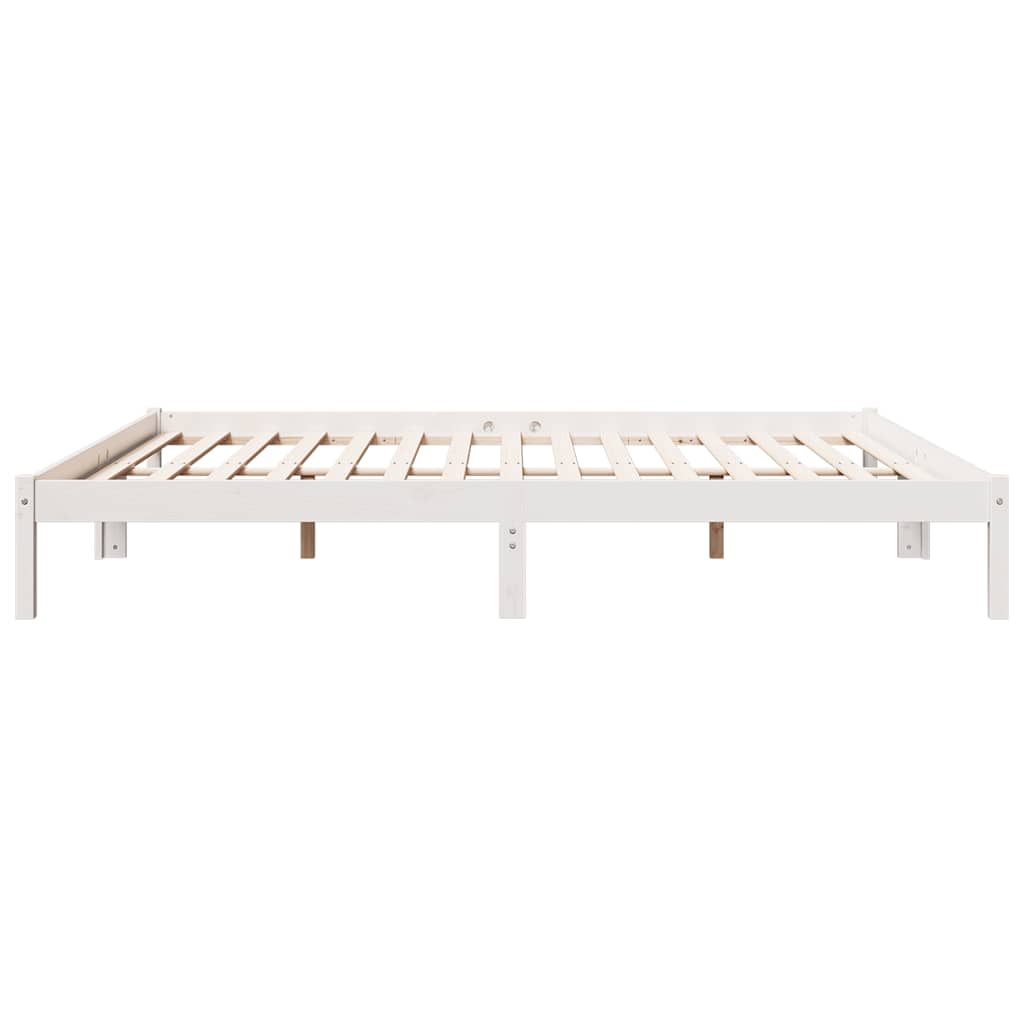 Extra Long Bed Frame without Mattress White 200x220 cm