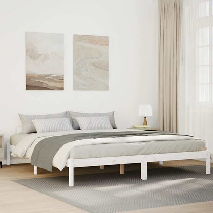 Extra Long Bed Frame without Mattress White 200x220 cm