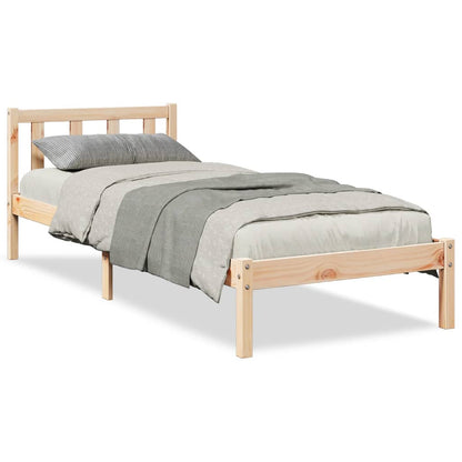 Bed Frame | Natural Wood | Solid Pinewood | Extra Long | Bed Frame