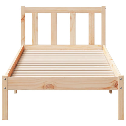 Bed Frame | Natural Wood | Solid Pinewood | Extra Long | Bed Frame