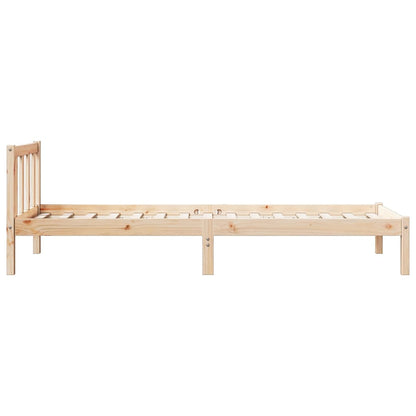 Bed Frame | Natural Wood | Solid Pinewood | Extra Long | Bed Frame