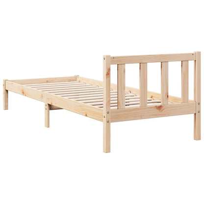 Bed Frame | Natural Wood | Solid Pinewood | Extra Long | Bed Frame