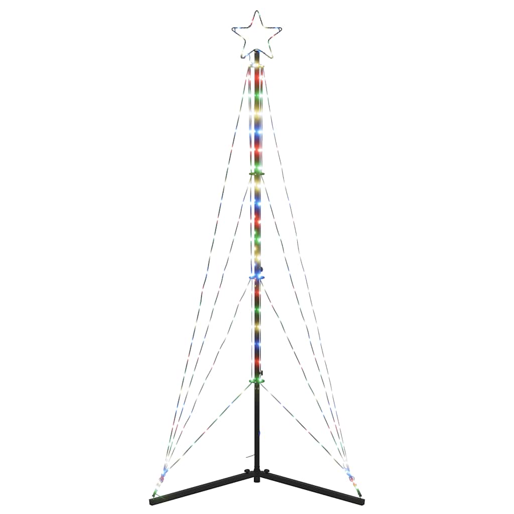 LED Christmas Tree 363 LEDs Colorful 182 cm