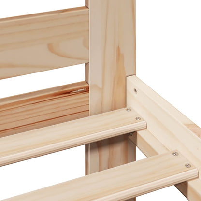Bed Frame without Mattress 140x200 cm Solid Wood Pine