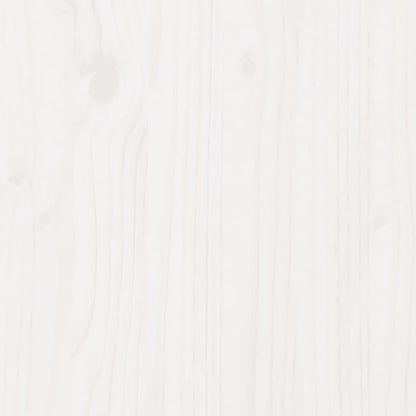 Bed Frame without Mattress White 150x200 cm King Size Solid Wood Pine