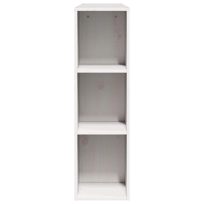 Headboard with Storage White 160 cm Solid Wood Pine