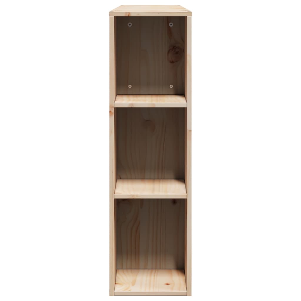 Headboard with Storage 135 cm Solid Wood Pine