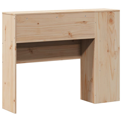 Headboard with Storage 75 cm Solid Wood Pine