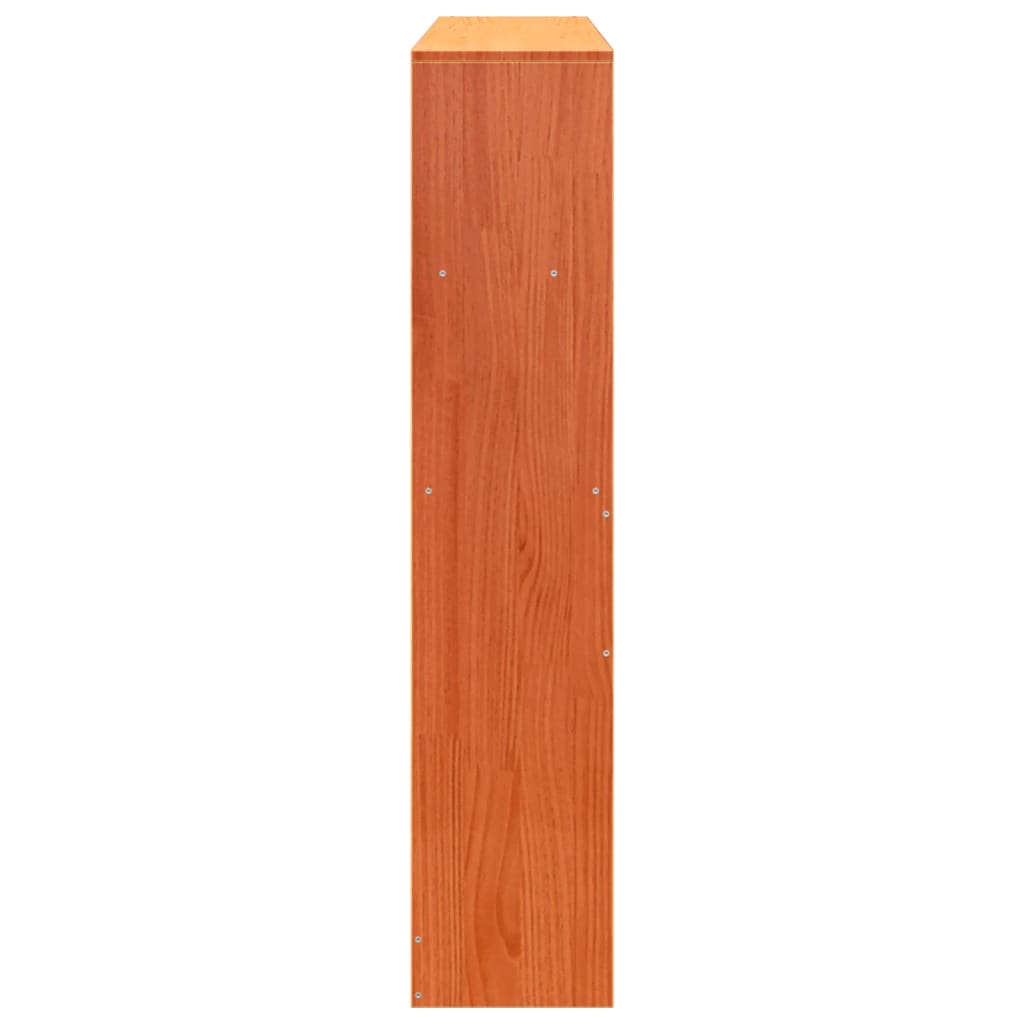 Headboard with Storage Wax Brown 150 cm Solid Wood Pine