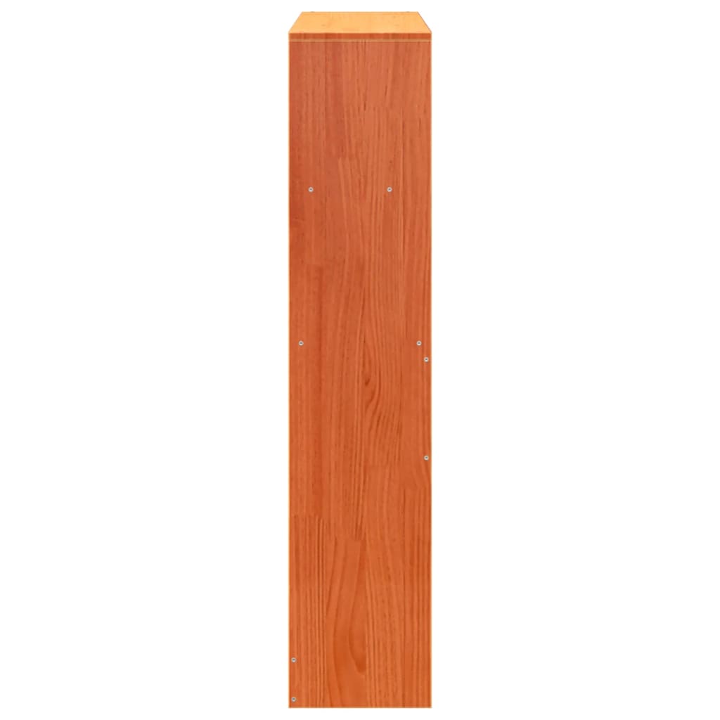 Headboard with Storage Wax Brown 75 cm Solid Wood Pine