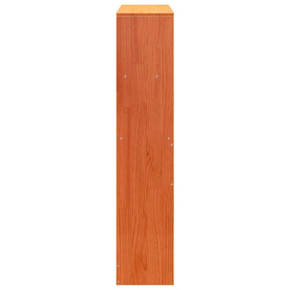 Headboard with Storage Wax Brown 75 cm Solid Wood Pine