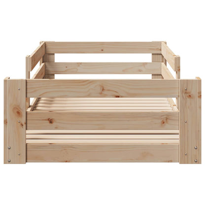 Bed Frame without Mattress 90x200 cm Solid Wood Pine