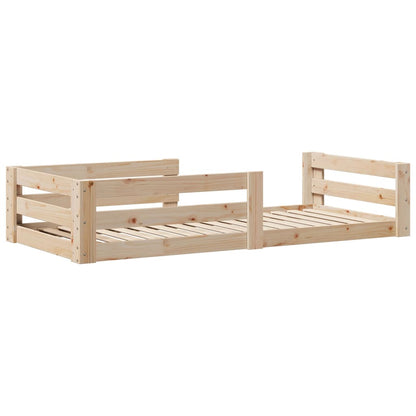 Bed Frame without Mattress 90x200 cm Solid Wood Pine