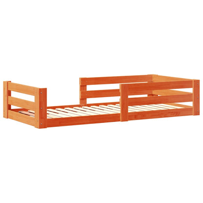 Bed Frame | Wax brown | Solid pine wood | Single | Bed Frame