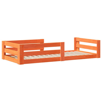 Bed Frame | Wax brown | Solid pine wood | Single | Bed Frame