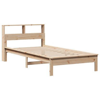 Bookcase Bed without Mattress 100x200 cm Solid Wood Pine