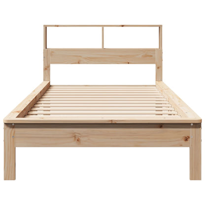 Bookcase Bed without Mattress 75x190 cm Small Single Solid Wood Pine