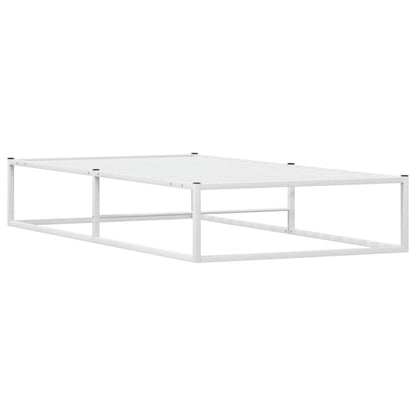 Bed Frame without Mattress White 90x200 cm Metal