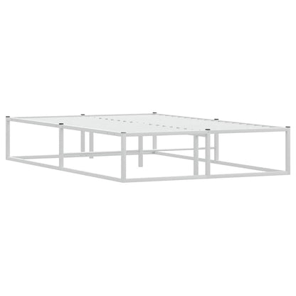 Bed Frame without Mattress White 120x200 cm Metal