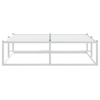 Bed Frame without Mattress White 120x200 cm Metal