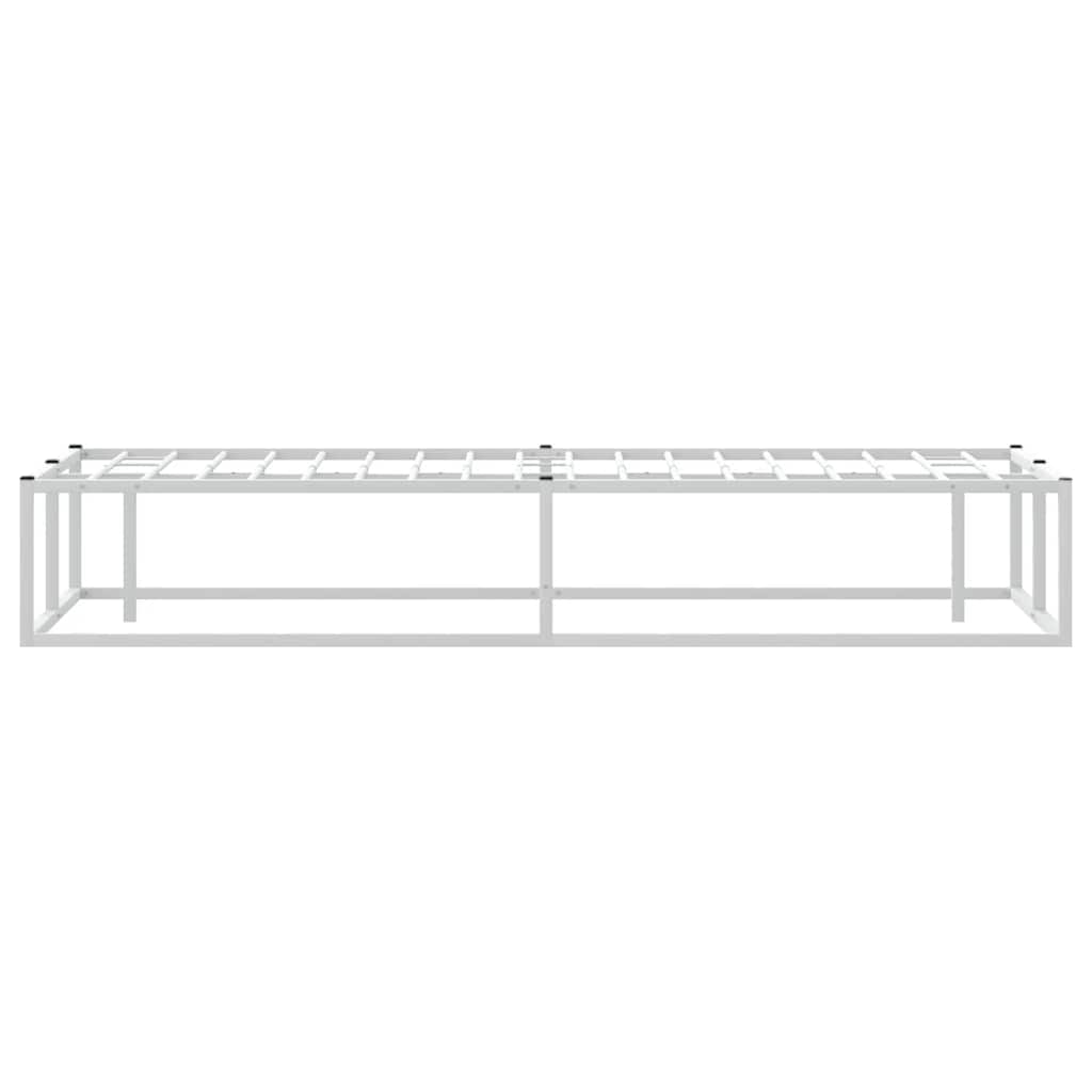 Bed Frame without Mattress White 120x200 cm Metal
