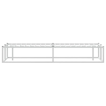 Bed Frame without Mattress White 120x200 cm Metal