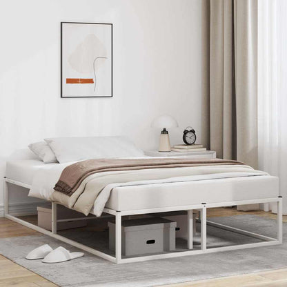 Bed Frame without Mattress White 120x200 cm Metal