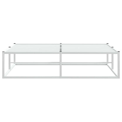 Bed Frame without Mattress White 140x200 cm Metal