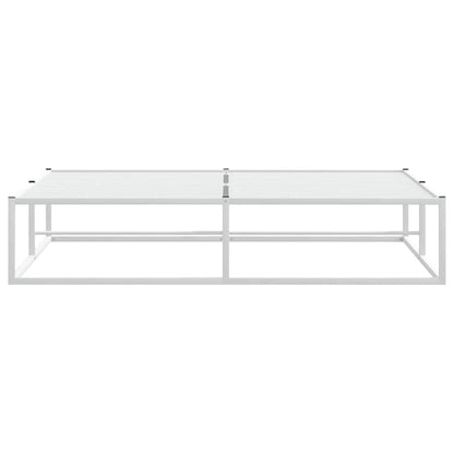 Bed Frame without Mattress White 160x200 cm Metal