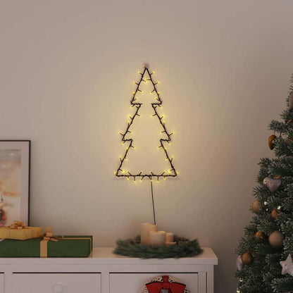 Christmas Lights Christmas Tree Silhouette 80 LEDs Warm White