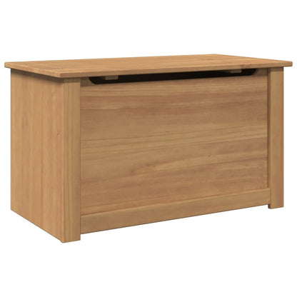 Storage Chest with Lid PANAMA 79x42x46 cm Solid Wood Pine