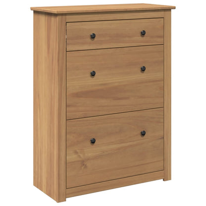 Shoe Cabinet PANAMA 80x35x105 cm Solid Wood Pine