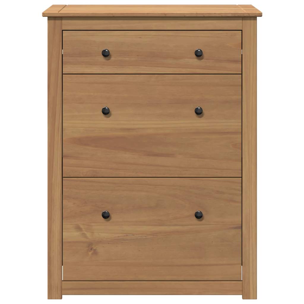 Shoe Cabinet PANAMA 80x35x105 cm Solid Wood Pine