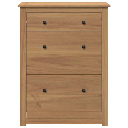 Shoe Cabinet PANAMA 80x35x105 cm Solid Wood Pine