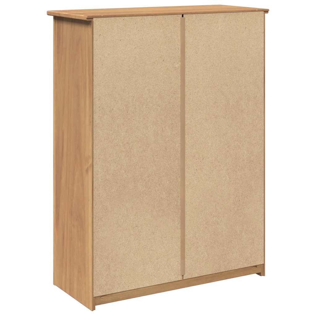 Shoe Cabinet PANAMA 80x35x105 cm Solid Wood Pine
