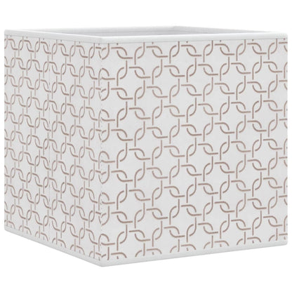 Foldable Storage Boxes 4 pcs Cream 32x32x32 cm Non-woven Fabric