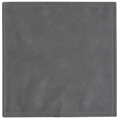 Foldable Storage Boxes 10 pcs Grey 32x32x32 cm Non-woven Fabric