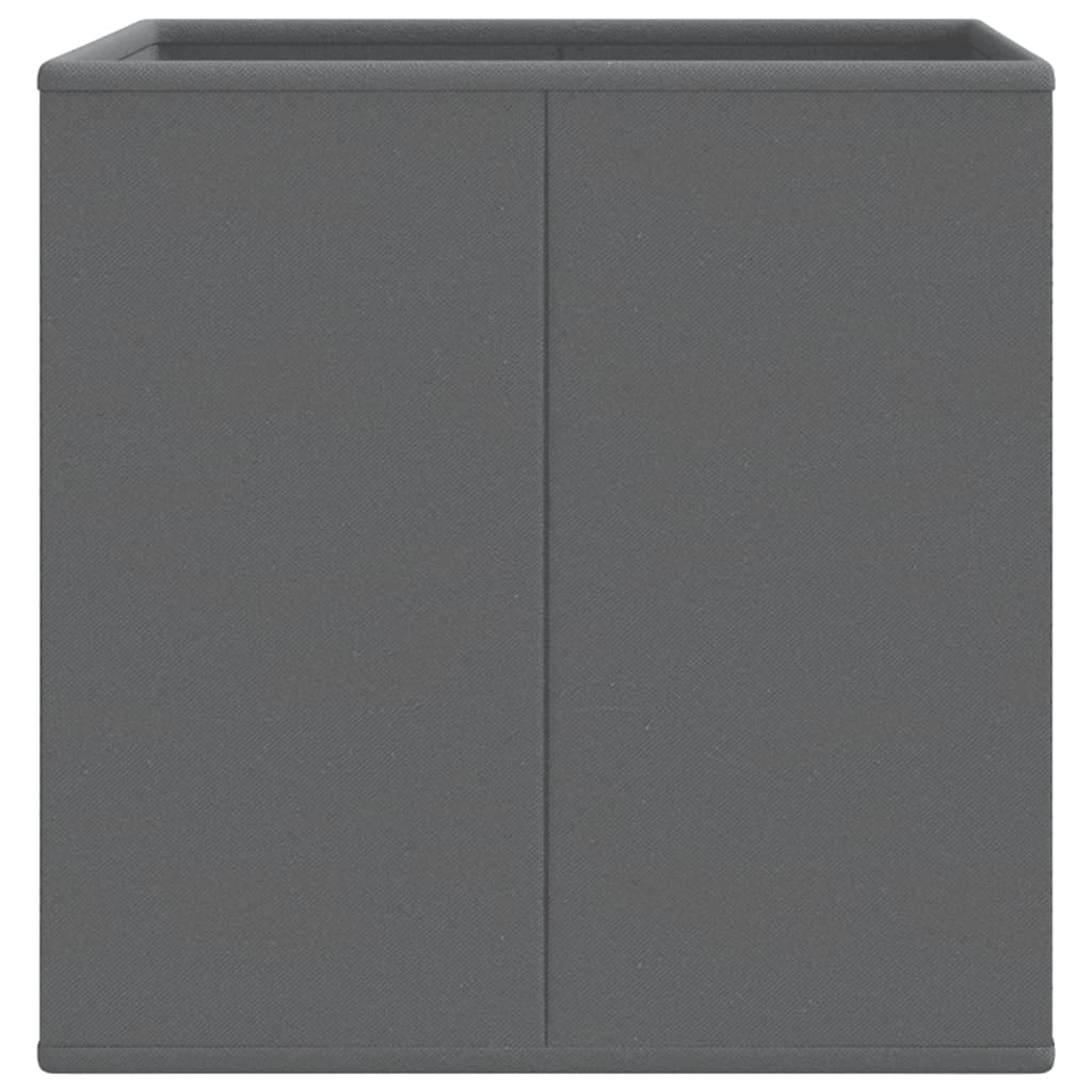Foldable Storage Boxes 10 pcs Grey 32x32x32 cm Non-woven Fabric