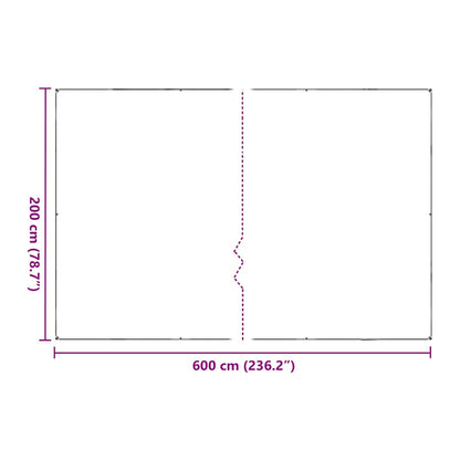 Plant Cover with Eyelets 2x6 m Polyethylene