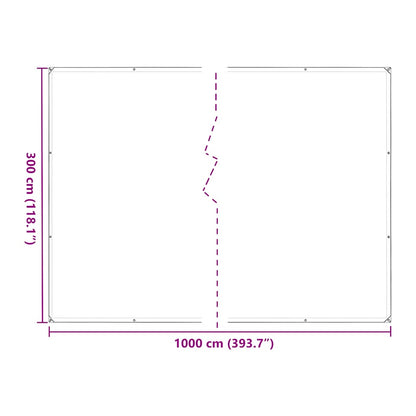 Plant Cover with Eyelets 3x10 m Polyethylene