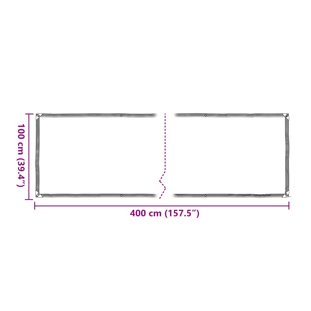 Plant Cover with Eyelets 1x4 m Polyethylene