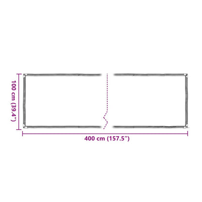 Plant Cover with Eyelets 1x4 m Polyethylene